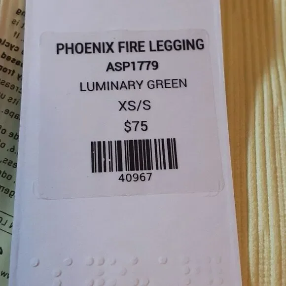 Avocado Phoenix Fire Leggings Yellow Size Medium